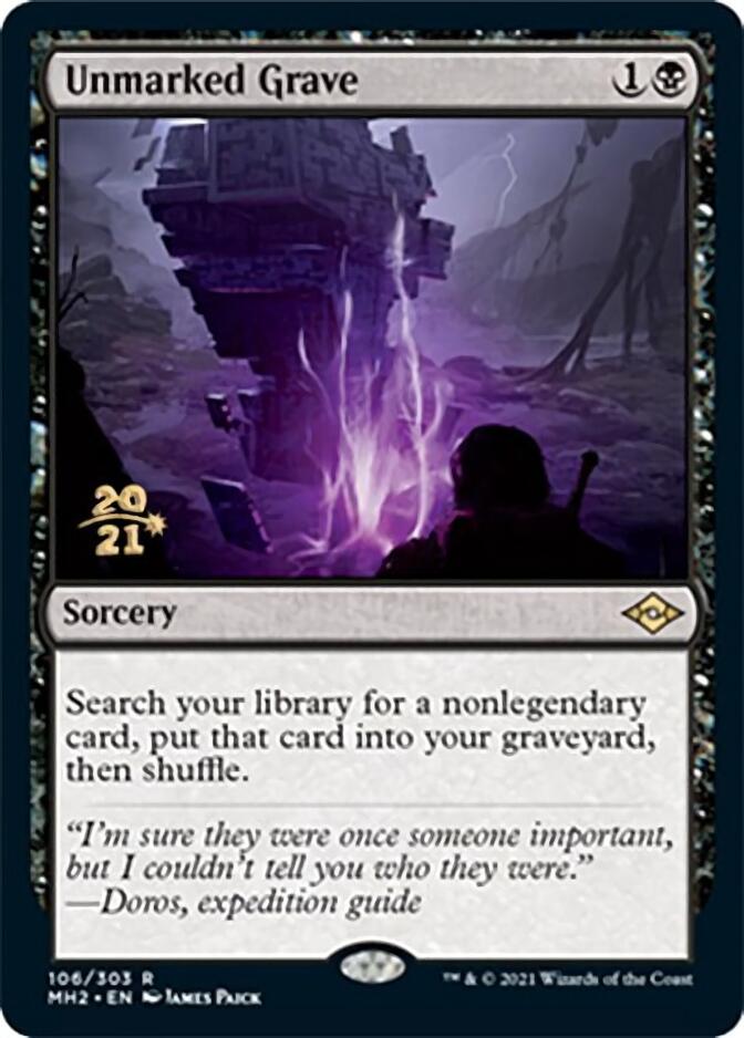 Unmarked Grave [Modern Horizons 2 Prerelease Promos] | Fandemonia Ltd