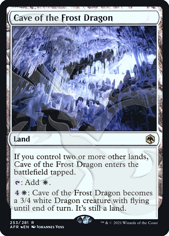 Cave of the Frost Dragon (Ampersand Promo) [Dungeons & Dragons: Adventures in the Forgotten Realms Promos] | Fandemonia Ltd