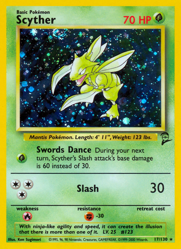 Scyther (17/130) [Base Set 2] | Fandemonia Ltd