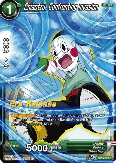 Chiaotzu, Confronting Invasion (BT15-079) [Saiyan Showdown Prerelease Promos] | Fandemonia Ltd