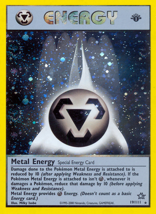 Metal Energy (19/111) [Neo Genesis 1st Edition] | Fandemonia Ltd