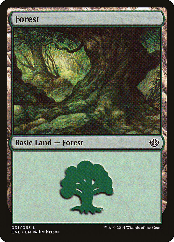 Forest (31) (Garruk vs. Liliana) [Duel Decks Anthology] | Fandemonia Ltd