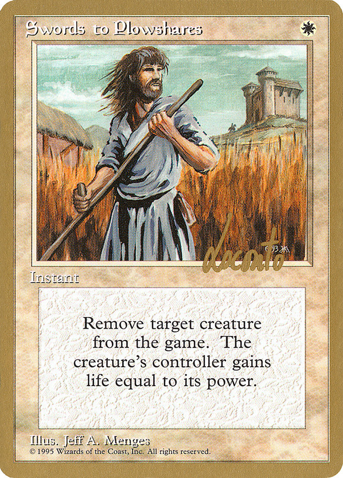 Swords to Plowshares (Michael Loconto) [Pro Tour Collector Set] | Fandemonia Ltd