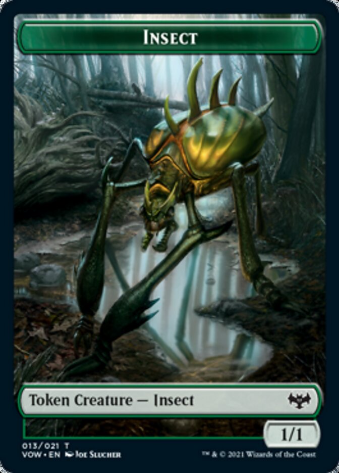 Insect // Boar Double-sided Token [Innistrad: Crimson Vow Tokens] | Fandemonia Ltd