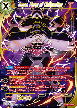 Toppo, Force of Obliteration (SPR) (BT14-004) [Cross Spirits] | Fandemonia Ltd