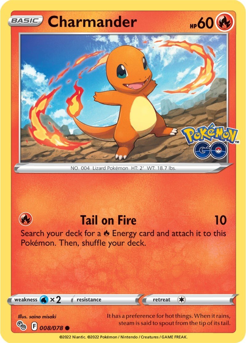 Charmander (008/078) [Pokémon GO] | Fandemonia Ltd