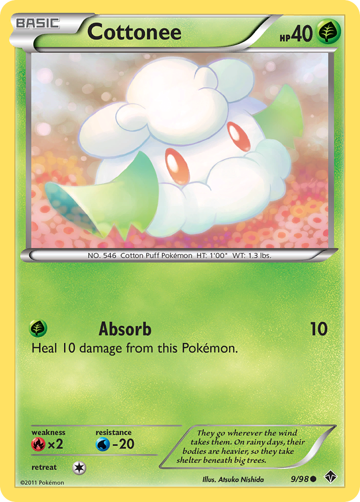 Cottonee (9/98) [Black & White: Emerging Powers] | Fandemonia Ltd