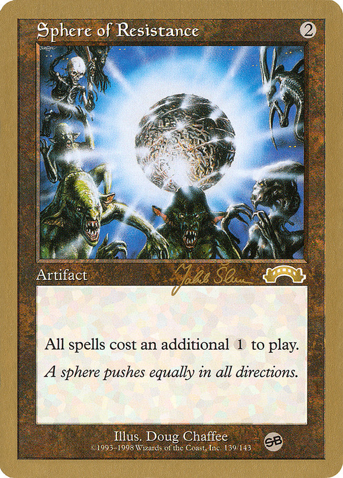Sphere of Resistance (Jakub Slemr) (SB) [World Championship Decks 1999] | Fandemonia Ltd