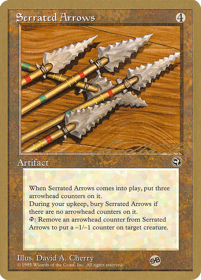 Serrated Arrows (Leon Lindback) (SB) [Pro Tour Collector Set] | Fandemonia Ltd