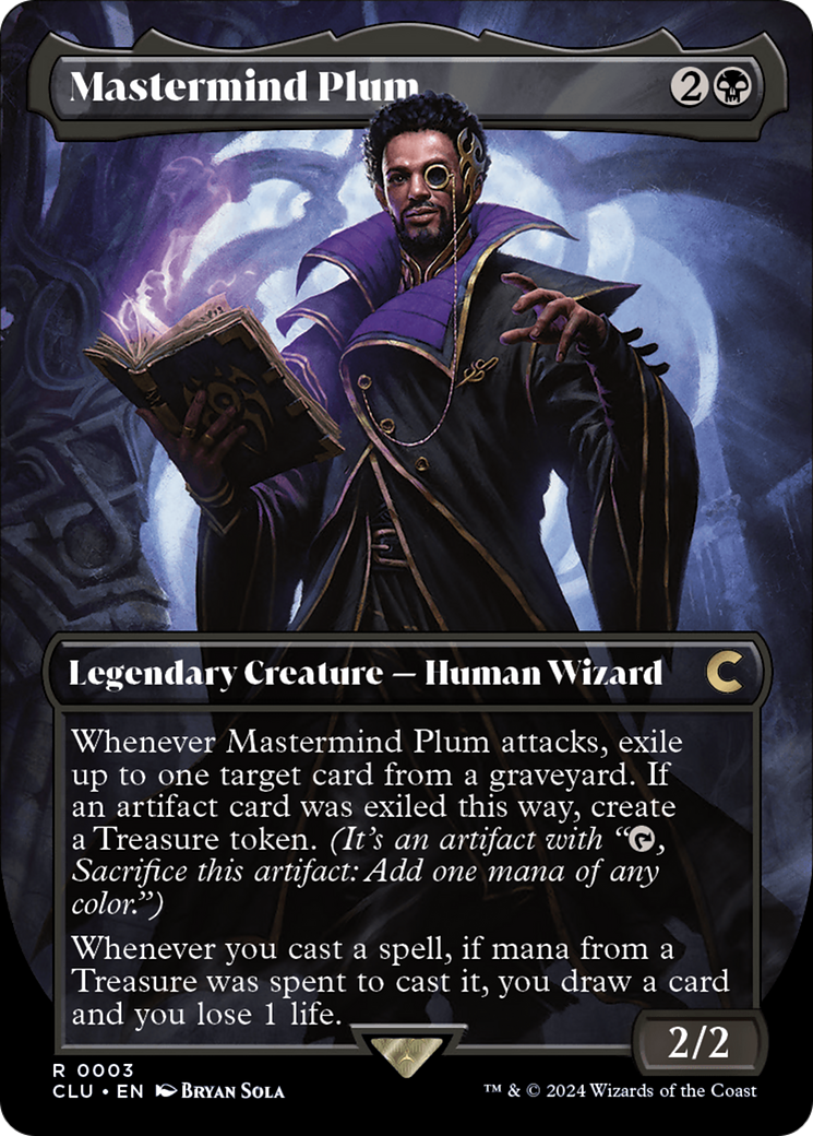 Mastermind Plum (Borderless) [Ravnica: Clue Edition] | Fandemonia Ltd
