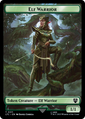 Elf Warrior // Insect Double Sided Token [The Lord of the Rings: Tales of Middle-Earth Commander Tokens] | Fandemonia Ltd