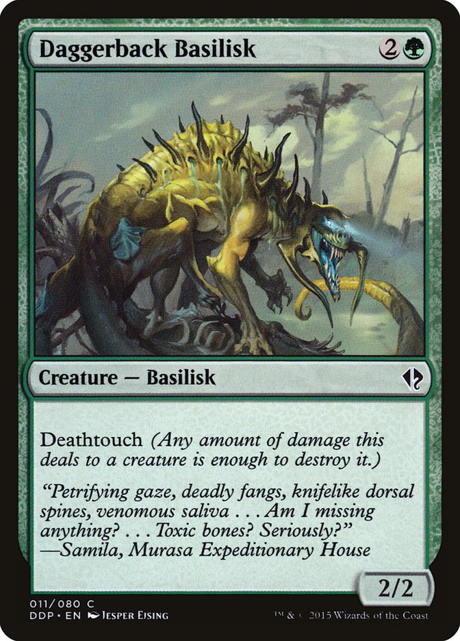 Daggerback Basilisk [Duel Decks: Zendikar vs. Eldrazi] | Fandemonia Ltd