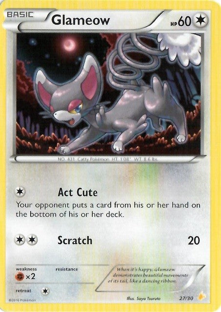 Glameow (27/30) [XY: Trainer Kit 3 - Pikachu Libre] | Fandemonia Ltd