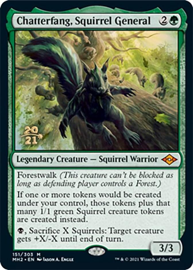 Chatterfang, Squirrel General [Modern Horizons 2 Prerelease Promos] | Fandemonia Ltd