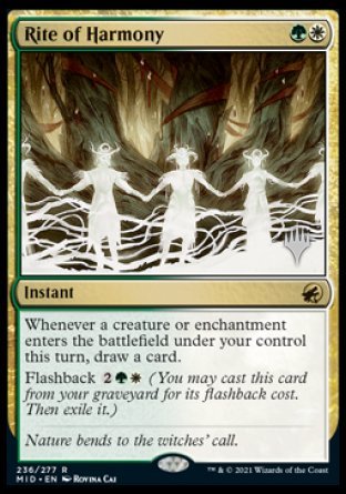 Rite of Harmony (Promo Pack) [Innistrad: Midnight Hunt Promos] | Fandemonia Ltd