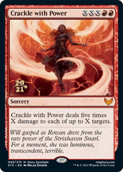 Crackle with Power [Strixhaven: School of Mages Prerelease Promos] | Fandemonia Ltd