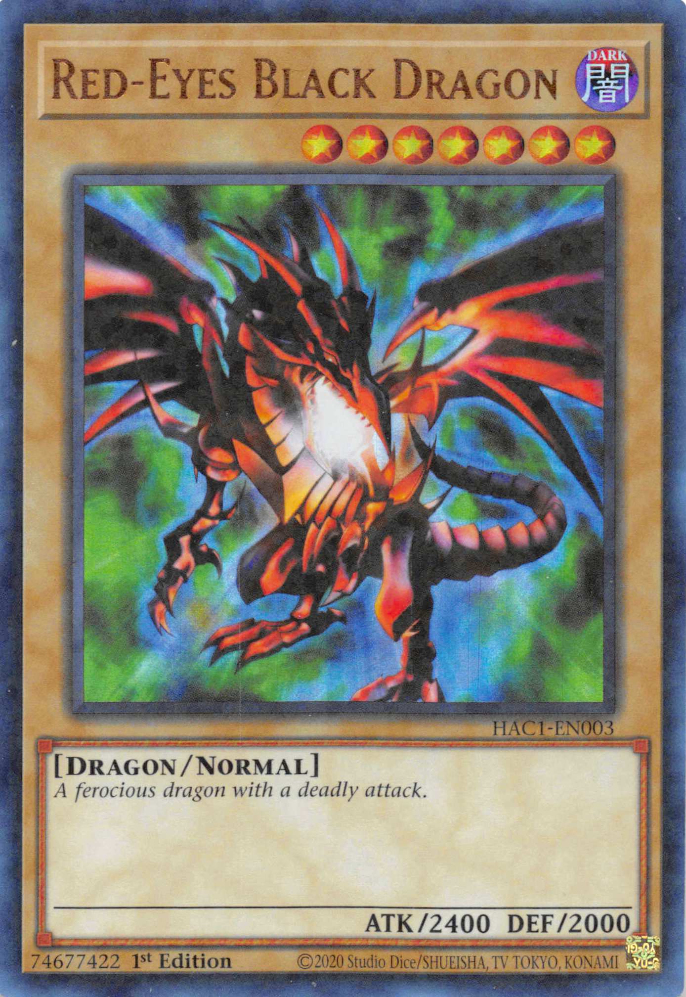 Red-Eyes Black Dragon (Duel Terminal) [HAC1-EN003] Parallel Rare | Fandemonia Ltd