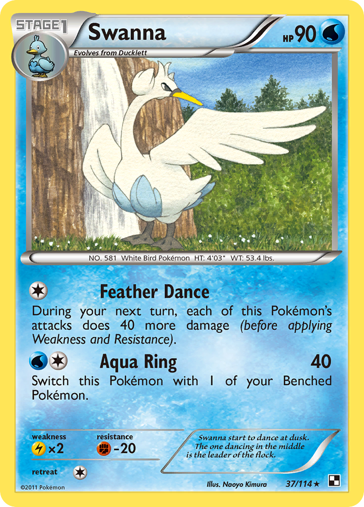 Swanna (37/114) [Black & White: Base Set] | Fandemonia Ltd