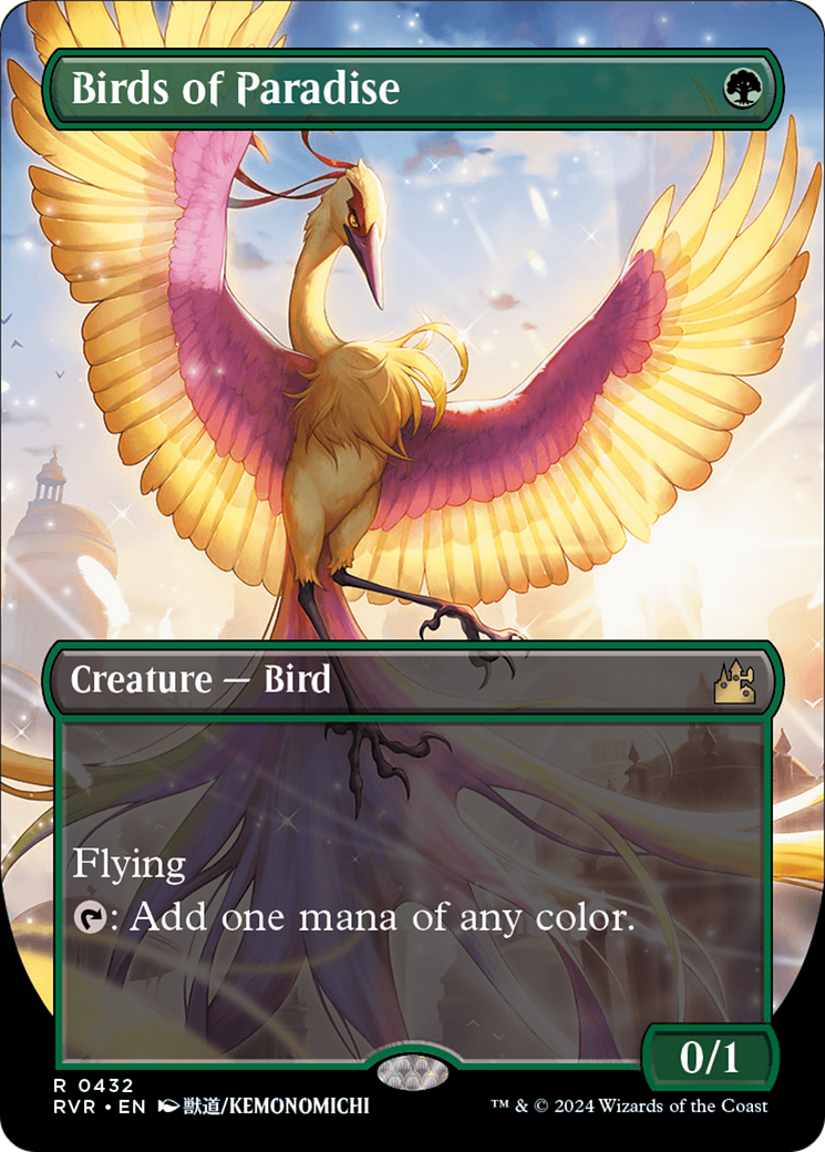 Birds of Paradise (Anime Borderless) [Ravnica Remastered] | Fandemonia Ltd