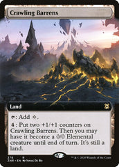 Crawling Barrens (Extended Art) [Zendikar Rising] | Fandemonia Ltd