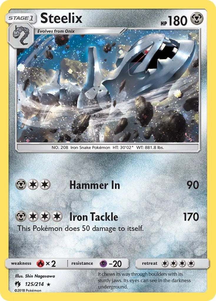 Steelix (125/214) (Cosmos Holo) [Sun & Moon: Lost Thunder] | Fandemonia Ltd