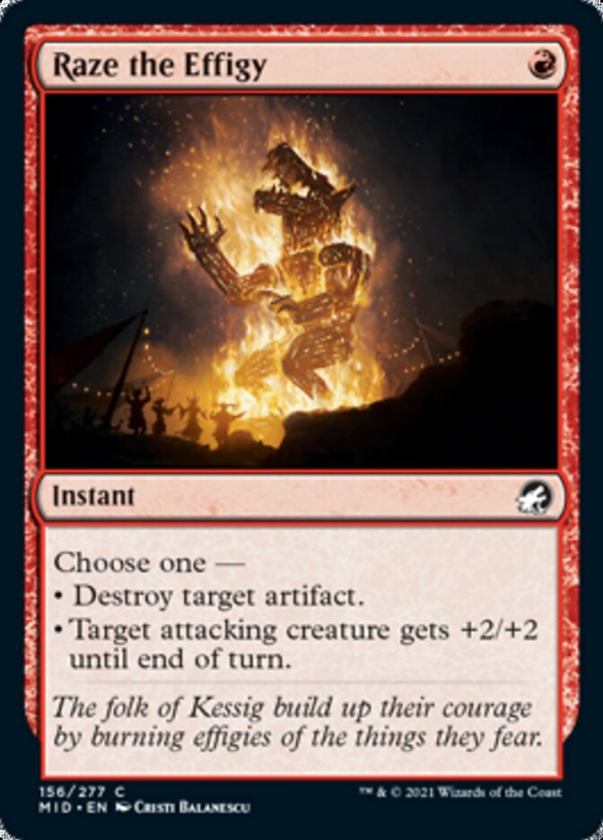 Raze the Effigy [Innistrad: Midnight Hunt] | Fandemonia Ltd