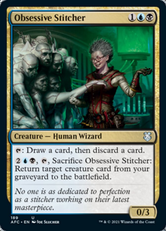 Obsessive Stitcher [Dungeons & Dragons: Adventures in the Forgotten Realms Commander] | Fandemonia Ltd