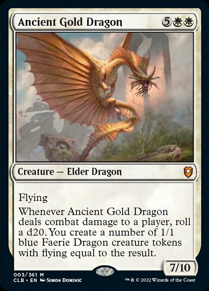 Ancient Gold Dragon [Commander Legends: Battle for Baldur's Gate] | Fandemonia Ltd