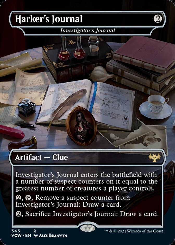 Investigator's Journal - Harker's Journal [Innistrad: Crimson Vow] | Fandemonia Ltd