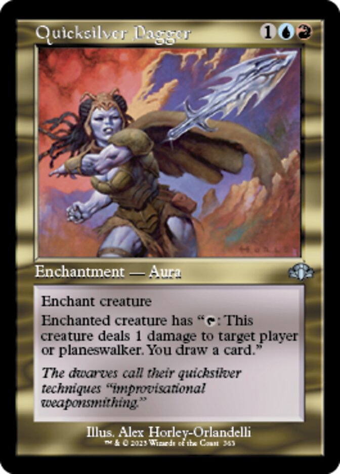 Quicksilver Dagger (Retro) [Dominaria Remastered] | Fandemonia Ltd