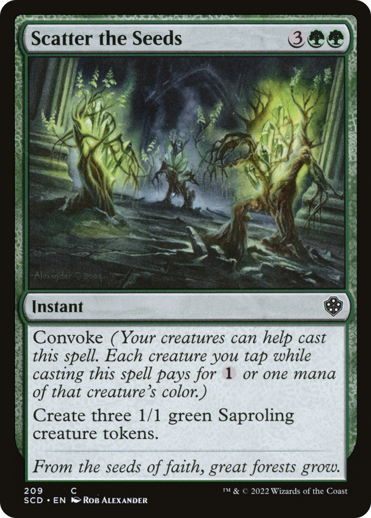 Scatter the Seeds [Starter Commander Decks] | Fandemonia Ltd