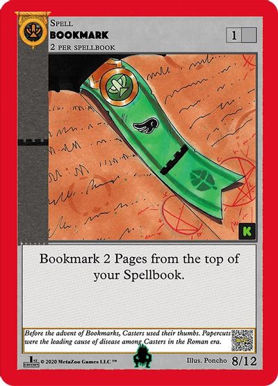 Bookmark (Kickstarter Edition) [Pukwudgie Chieftain Starter Deck] | Fandemonia Ltd
