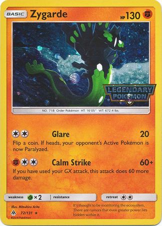 Zygarde (72/131) (Cosmos Holo) [Sun & Moon: Forbidden Light] | Fandemonia Ltd