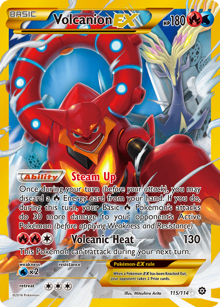 Volcanion EX (115/114) [XY: Steam Siege] | Fandemonia Ltd