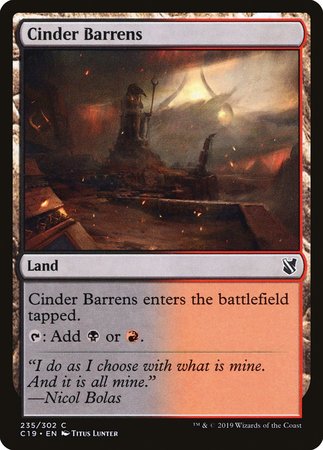 Cinder Barrens [Commander 2019] | Fandemonia Ltd