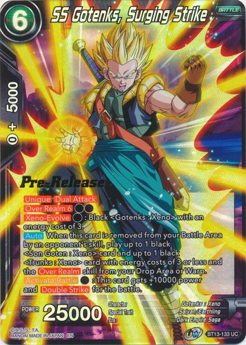 SS Gotenks, Surging Strike (BT13-133) [Supreme Rivalry Prerelease Promos] | Fandemonia Ltd