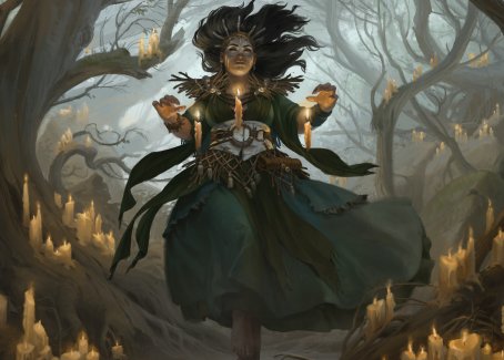 Candlegrove Witch 1 Art Card [Innistrad: Midnight Hunt Art Series] | Fandemonia Ltd
