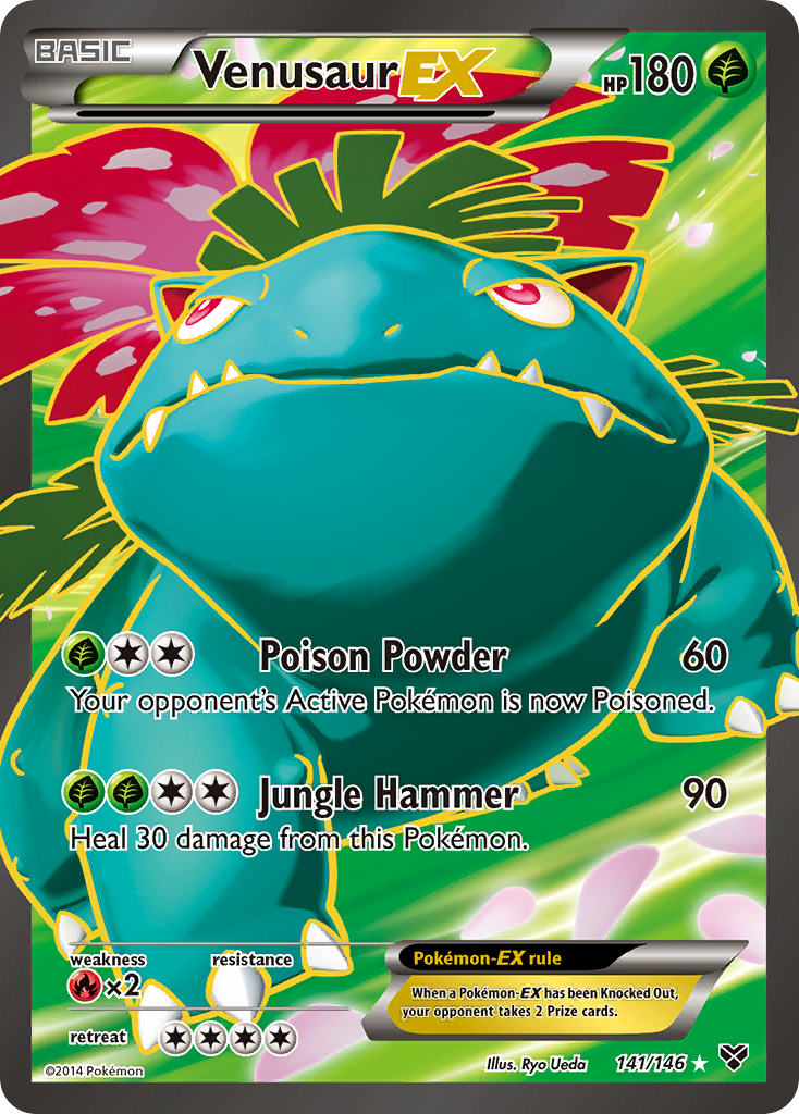 Venusaur EX (141/146) [XY: Base Set] | Fandemonia Ltd