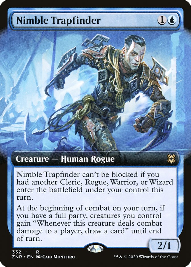 Nimble Trapfinder (Extended Art) [Zendikar Rising] | Fandemonia Ltd
