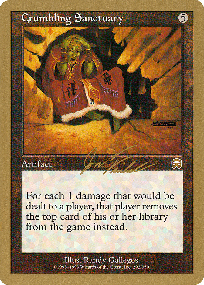 Crumbling Sanctuary (Jon Finkel) [World Championship Decks 2000] | Fandemonia Ltd