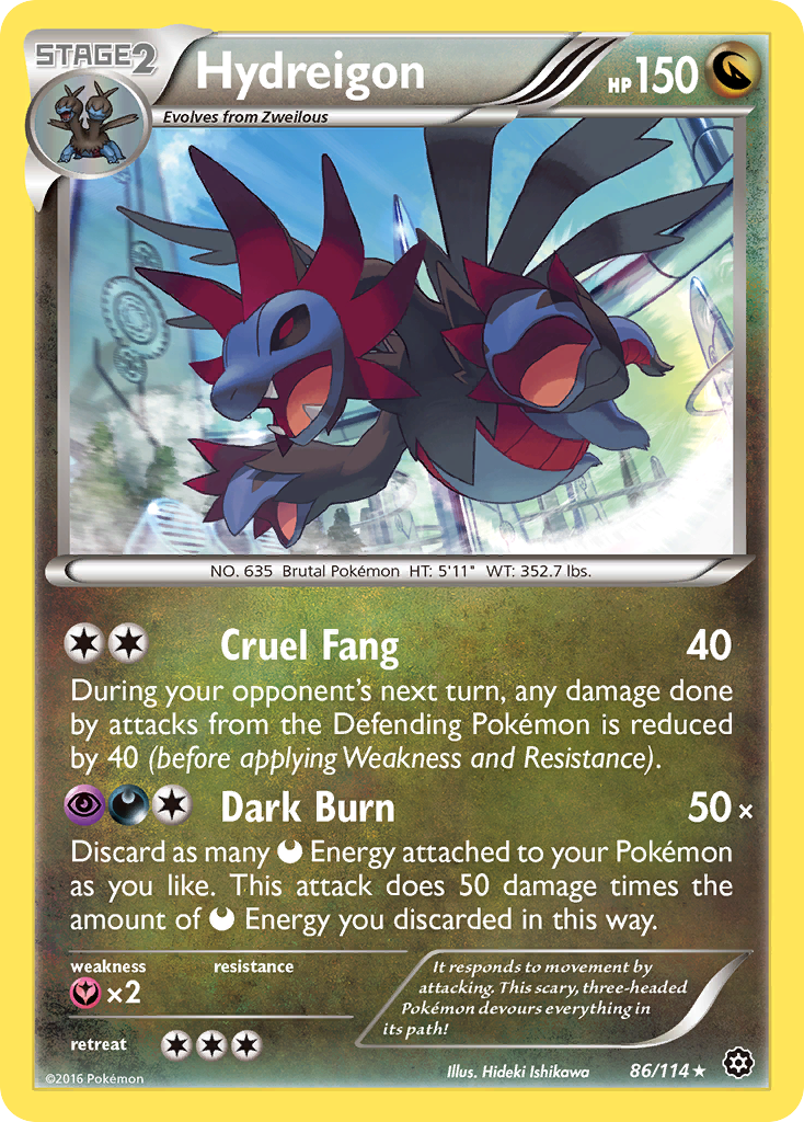 Hydreigon (86/114) [XY: Steam Siege] | Fandemonia Ltd