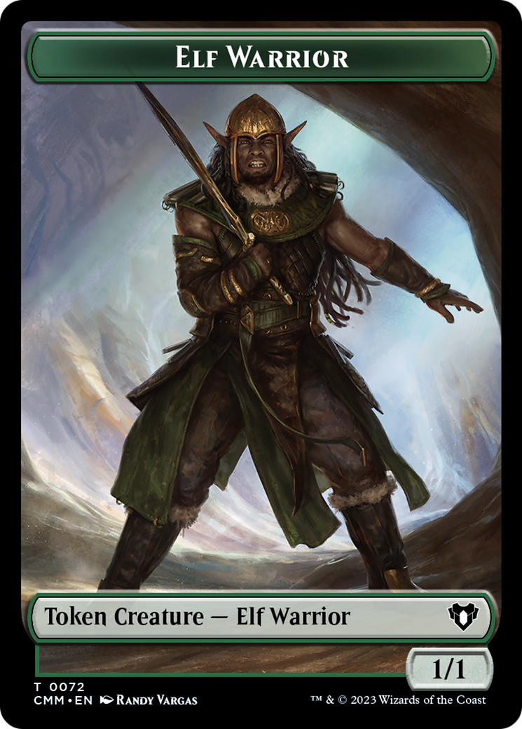 Elf Warrior // Cleric Double-Sided Token [Commander Masters Tokens] | Fandemonia Ltd