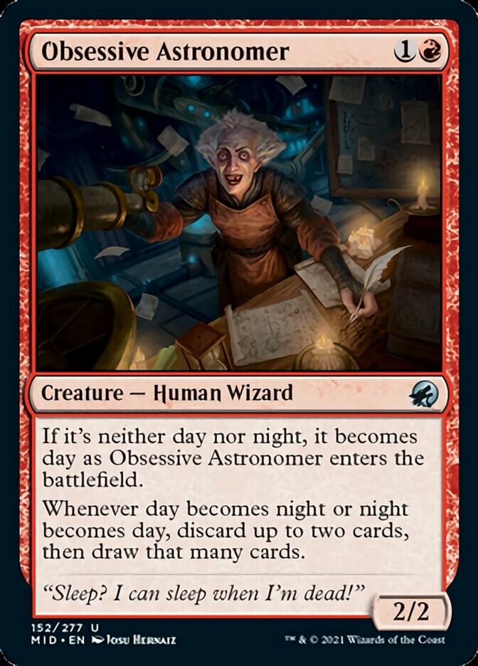 Obsessive Astronomer [Innistrad: Midnight Hunt] | Fandemonia Ltd