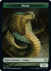 Snake // Hydra Double-sided Token [Dominaria United Commander Tokens] | Fandemonia Ltd