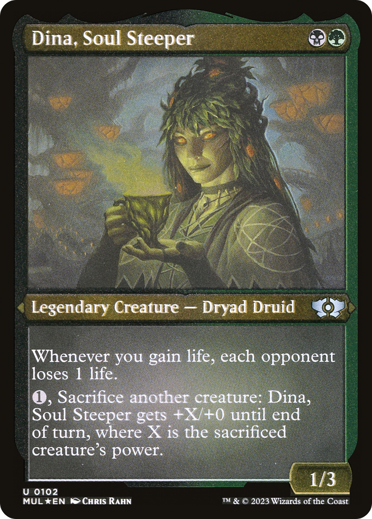 Dina, Soul Steeper (Foil Etched) [Multiverse Legends] | Fandemonia Ltd