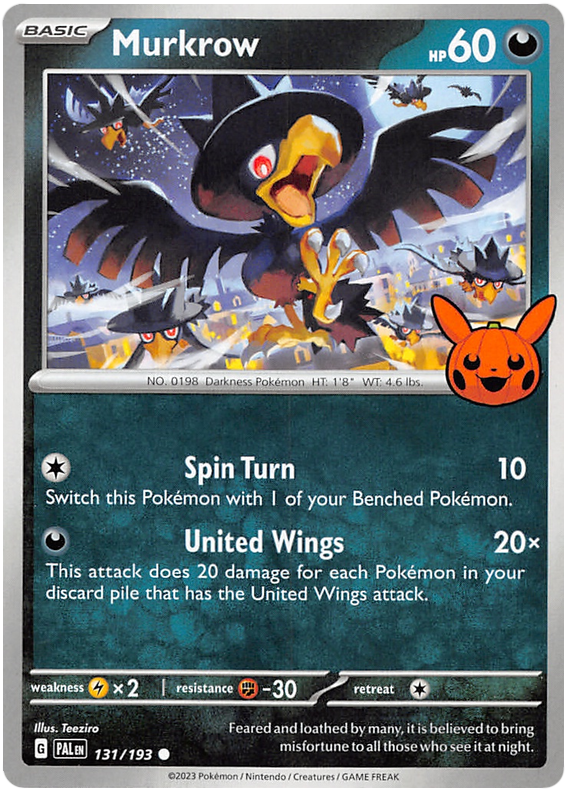 Murkrow (131/193) [Trick or Trade 2023] | Fandemonia Ltd