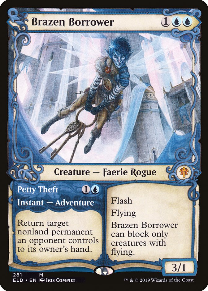 Brazen Borrower // Petty Theft (Showcase) [Throne of Eldraine] | Fandemonia Ltd