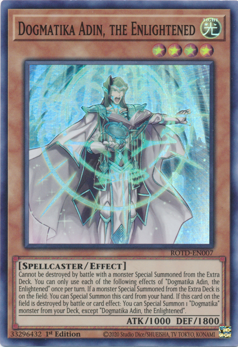 Dogmatika Adin, the Enlightened [ROTD-EN007] Super Rare | Fandemonia Ltd