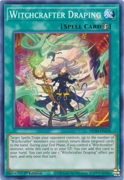 Witchcrafter Draping [MP20-EN228] Common | Fandemonia Ltd