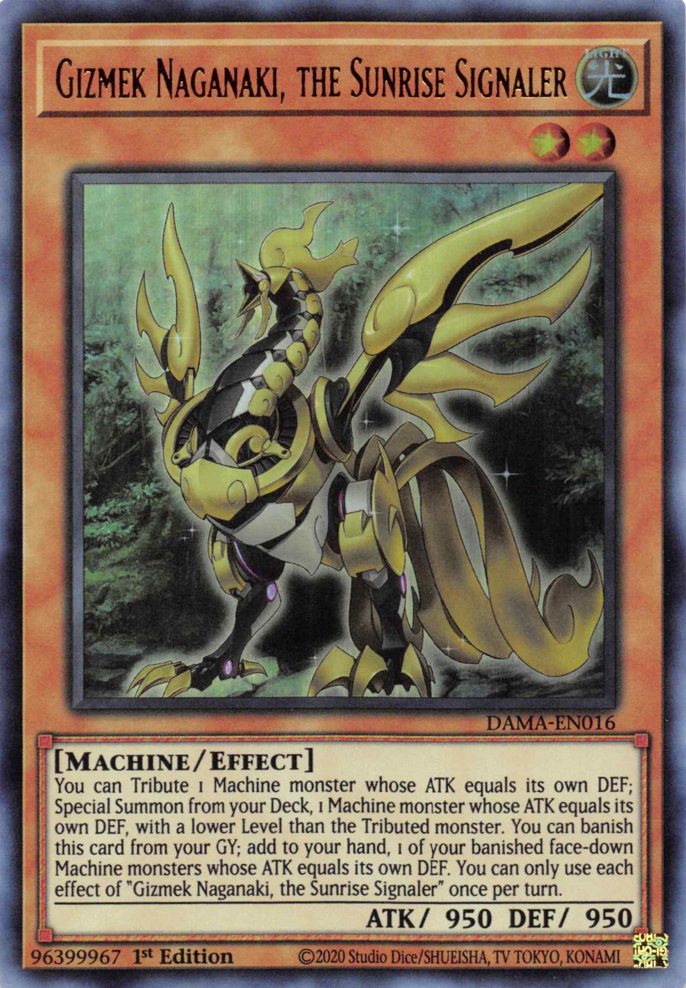 Gizmek Naganaki, the Sunrise Signaler [DAMA-EN016] Ultra Rare | Fandemonia Ltd